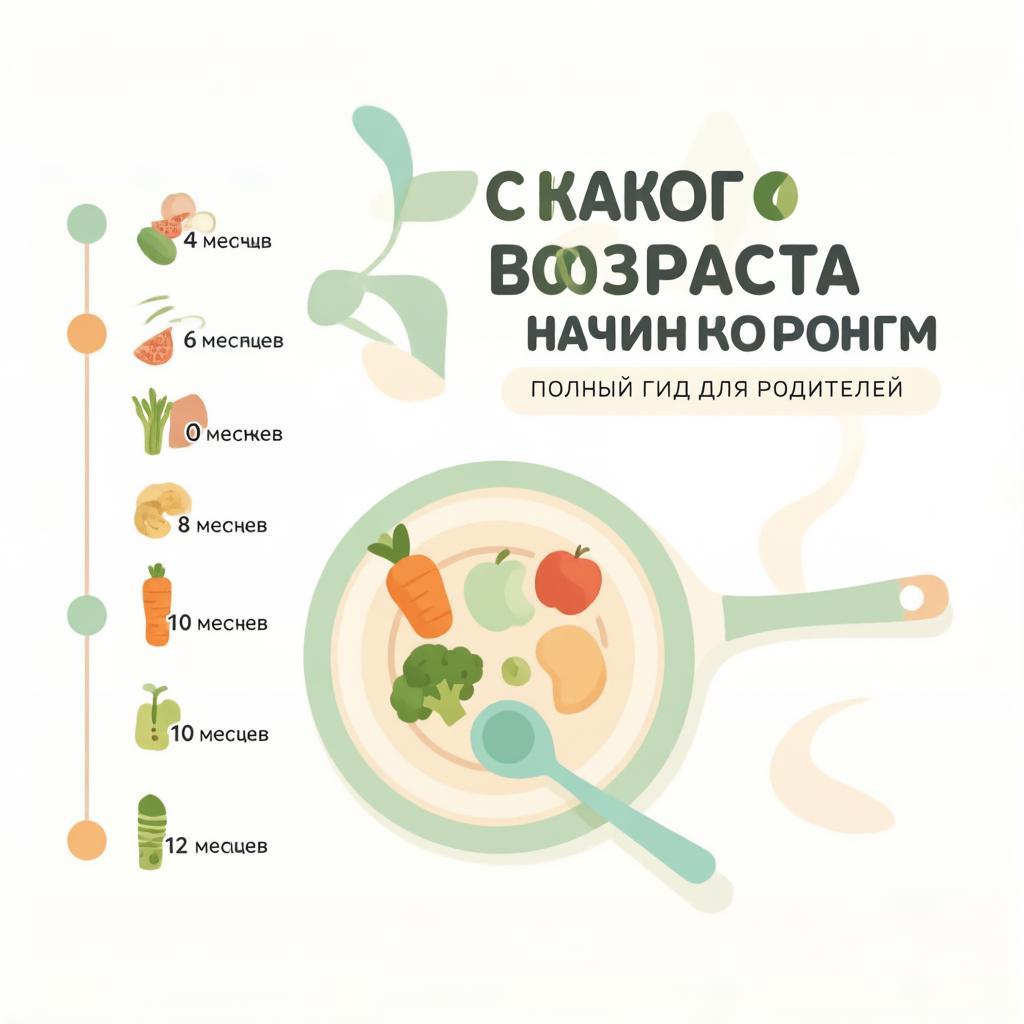 С какого возраста начинать прикорм: полный гид для родителей